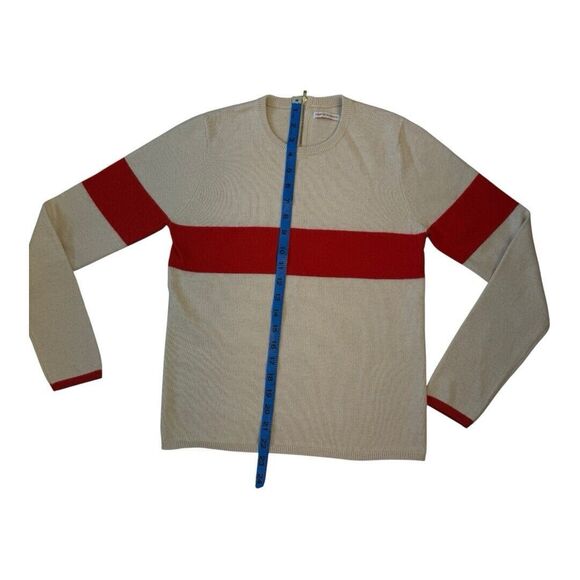 Frances Valentine Sweater Womens Size XS Spencer Crewneck XO Oatmeal Orange - Picture 8 of 16